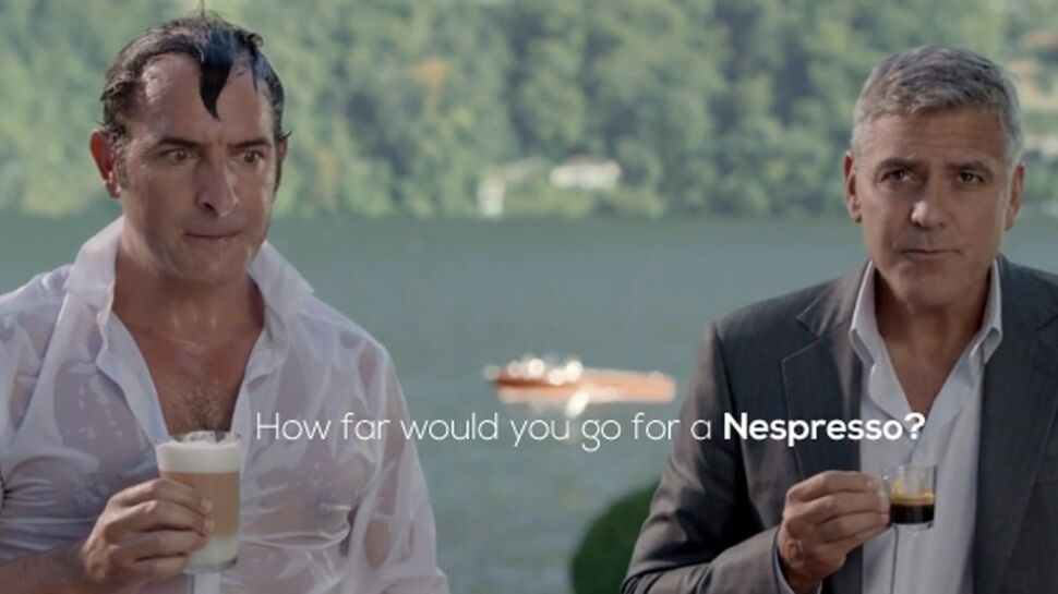 George Clooney et Jean Dujardin s'échangent la réplique pour Nespresso