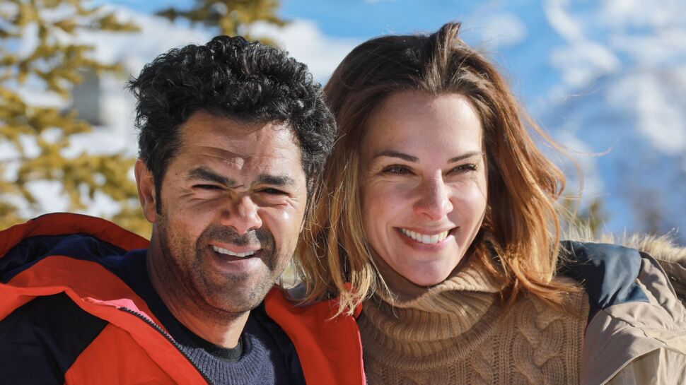 Photos - Jamel Debbouze et Mélissa Theuriau : leur tendre baiser sur les pistes de ski