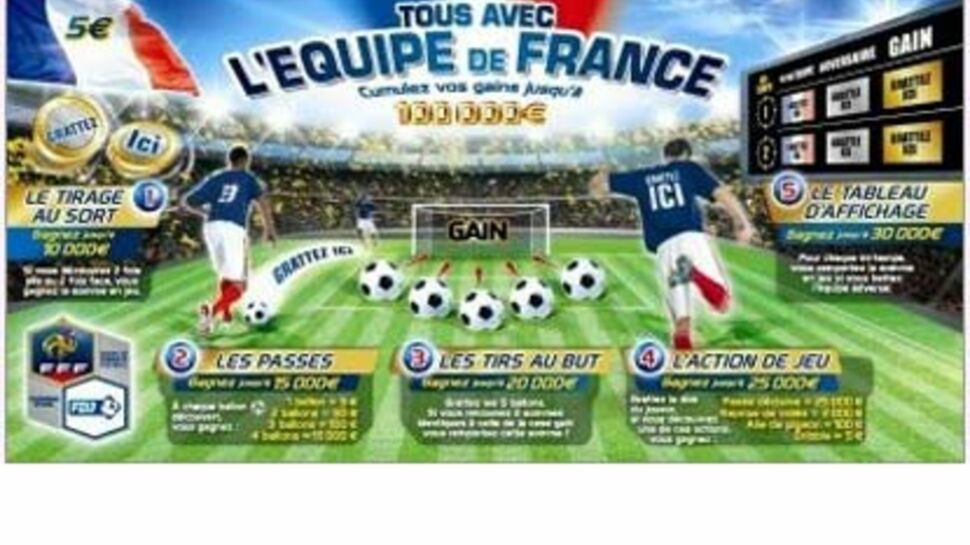 Un nouveau jeu de grattage dédié à l'Equipe de France de football