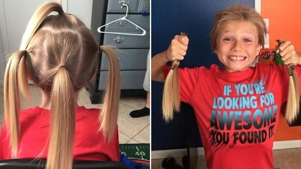A 8 ans, il laisse pousser ses cheveux pour aider les enfants victimes de cancer