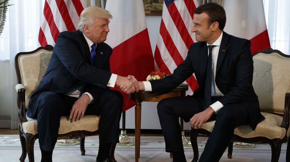 Emmanuel Macron s’était préparé à la poignée de main avec Trump !