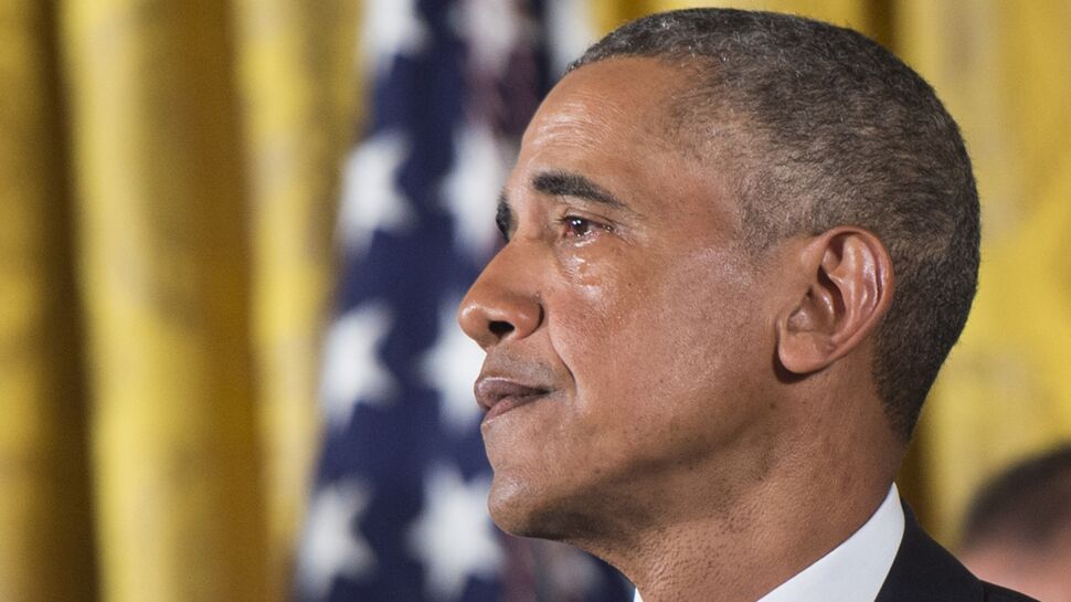 Les larmes de Barack Obama à l'évocation des victimes par armes à feu