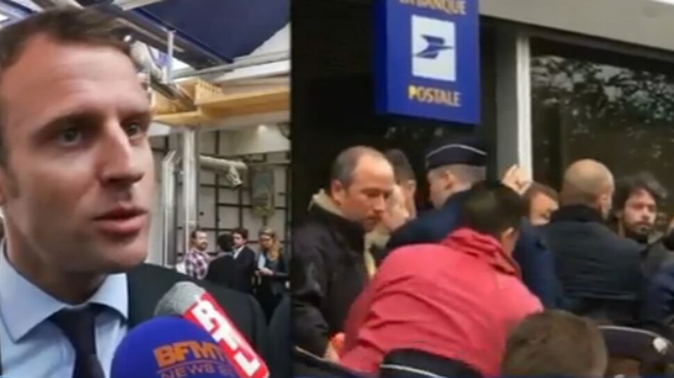 Vidéo : des jets d'oeufs pour accueillir Emmanuel Macron à Montreuil