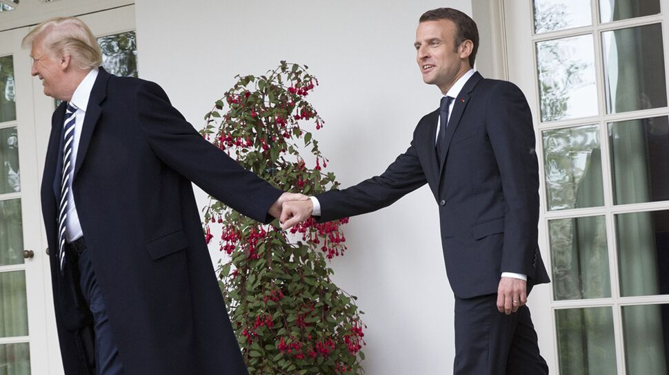 Photos - Les moments les plus gênants entre Emmanuel Macron et Donald Trump en images