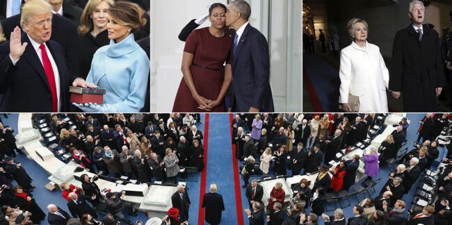 Photos – Arrivée de Trump à la Maison Blanche (et départ d'Obama) : les temps forts de l'investiture