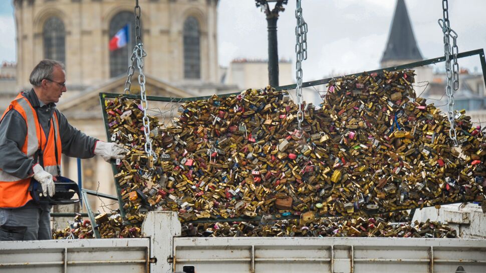 Paris : les cadenas d’amour du pont des Arts, c’est fini