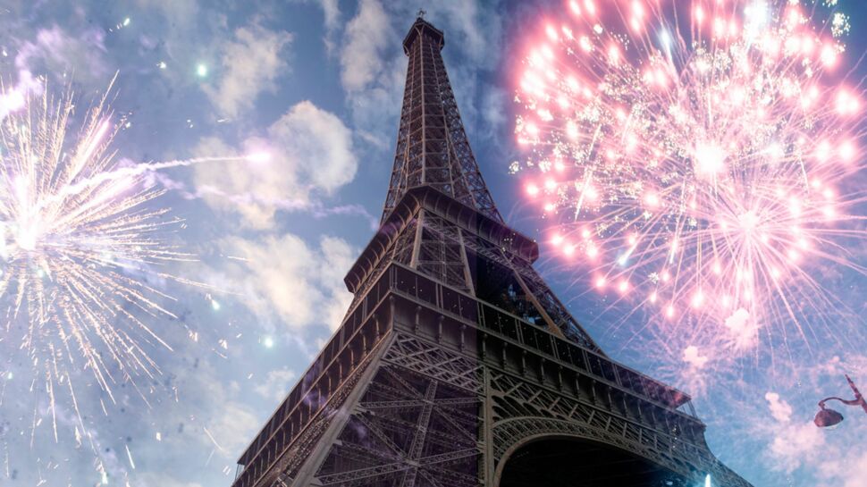 Pourquoi un feu d'artifices a-t-il été tiré de la Tour Eiffel hier soir?