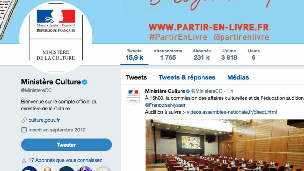 Un ado détourne le compte Twitter du ministère de la Culture et insulte les internautes