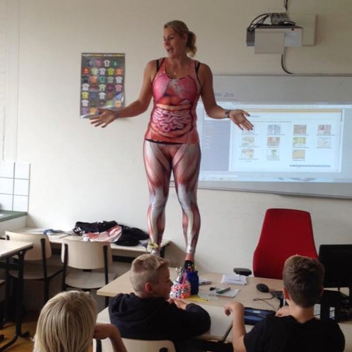 Une prof de biologie se déshabille en cours... Pour la bonne cause! : Femme  Actuelle Le MAG