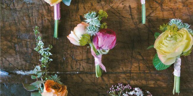 Déco mariage : je crée ma boutonnière fleurie