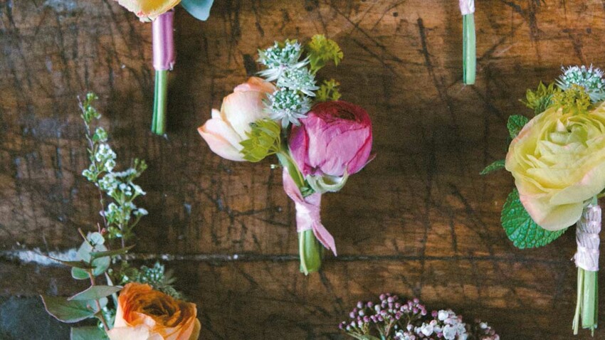 Déco mariage : je crée ma boutonnière fleurie