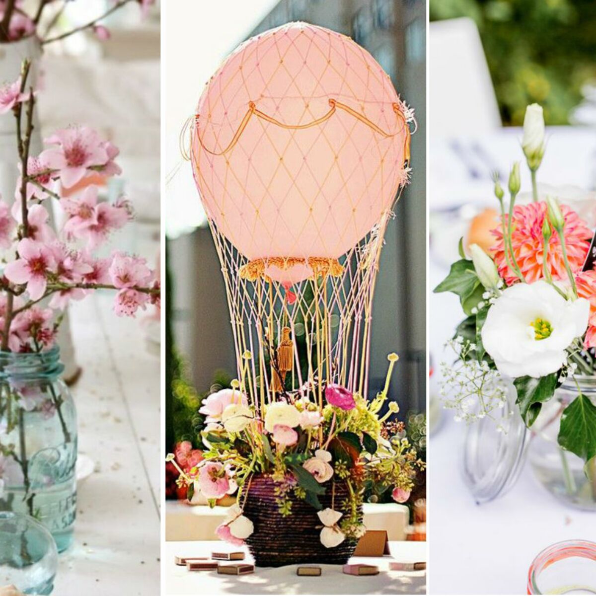 50 Idees Pour Un Centre De Table De Mariage Reperees Sur Pinterest Femme Actuelle Le Mag