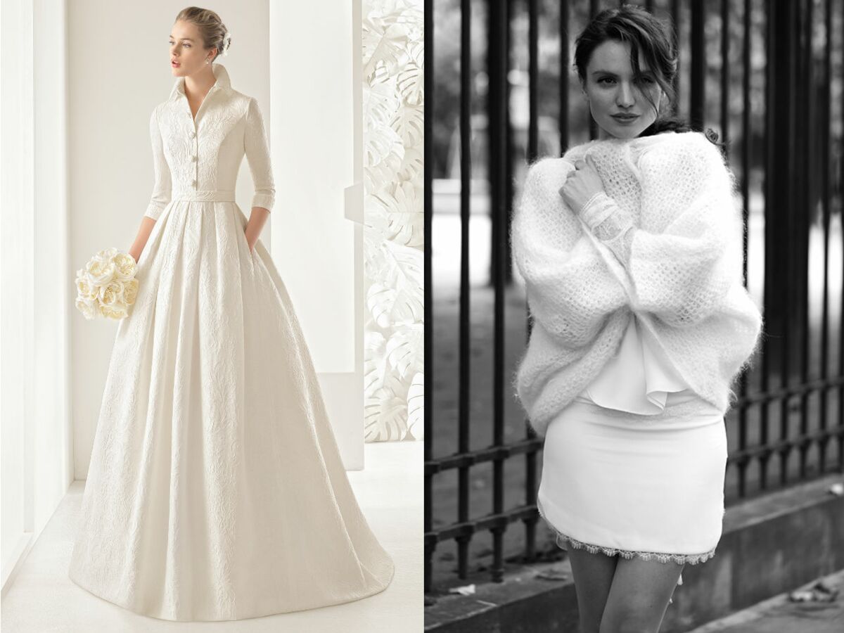 PHOTOS - Mariage d'hiver : 35 robes de mariée féeriques : Femme Actuelle Le  MAG