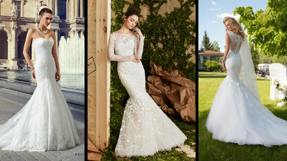 PHOTOS - 50 robes de mariée « sirène » pour être la plus belle le jour J
