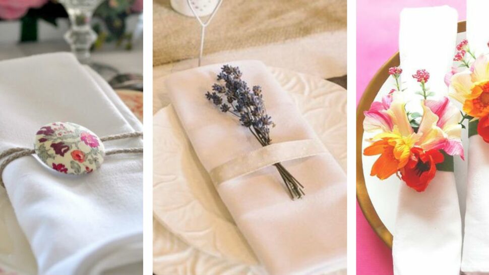 Rond de serviette : 50 idées pour ma table de mariage