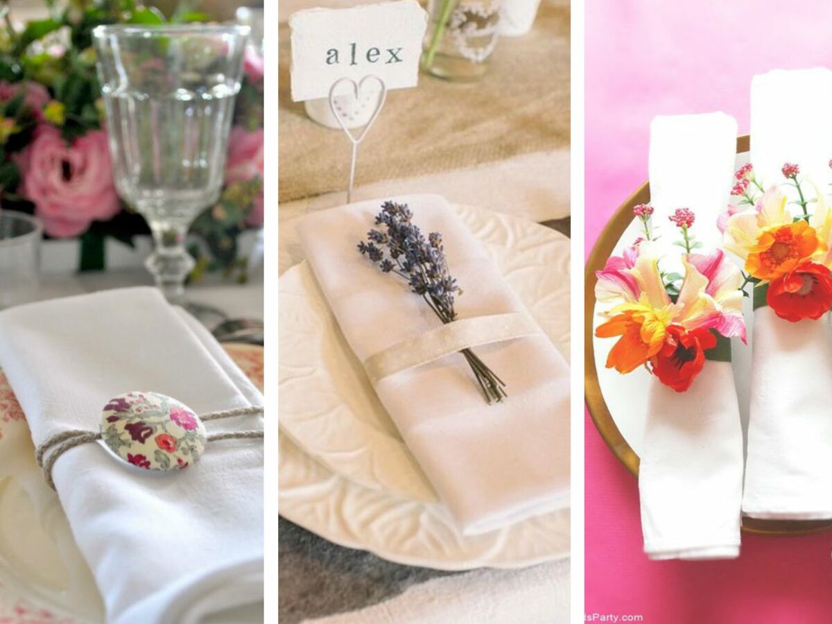 La décoration de mariages: des serviettes de table en tissu qui font toute  la différence - Mydrap