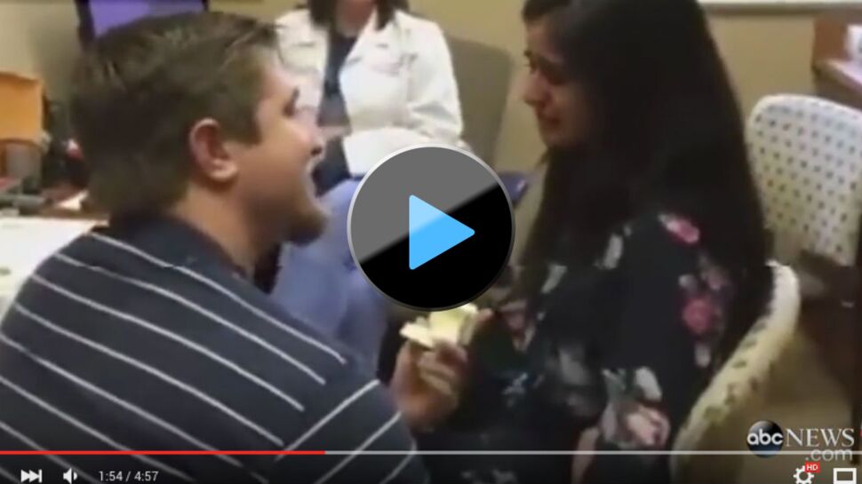 (VIDEO) "Veux-tu m'épouser ?" : les premiers mots qu'elle entend !