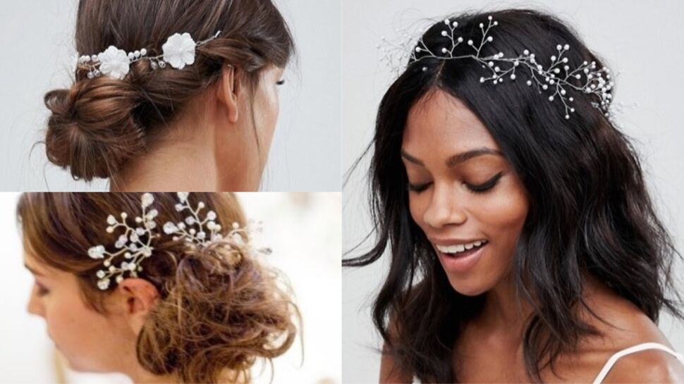 Diadèmes, barrettes, headbands… 25 accessoires pour sublimer la coiffure de la mariée