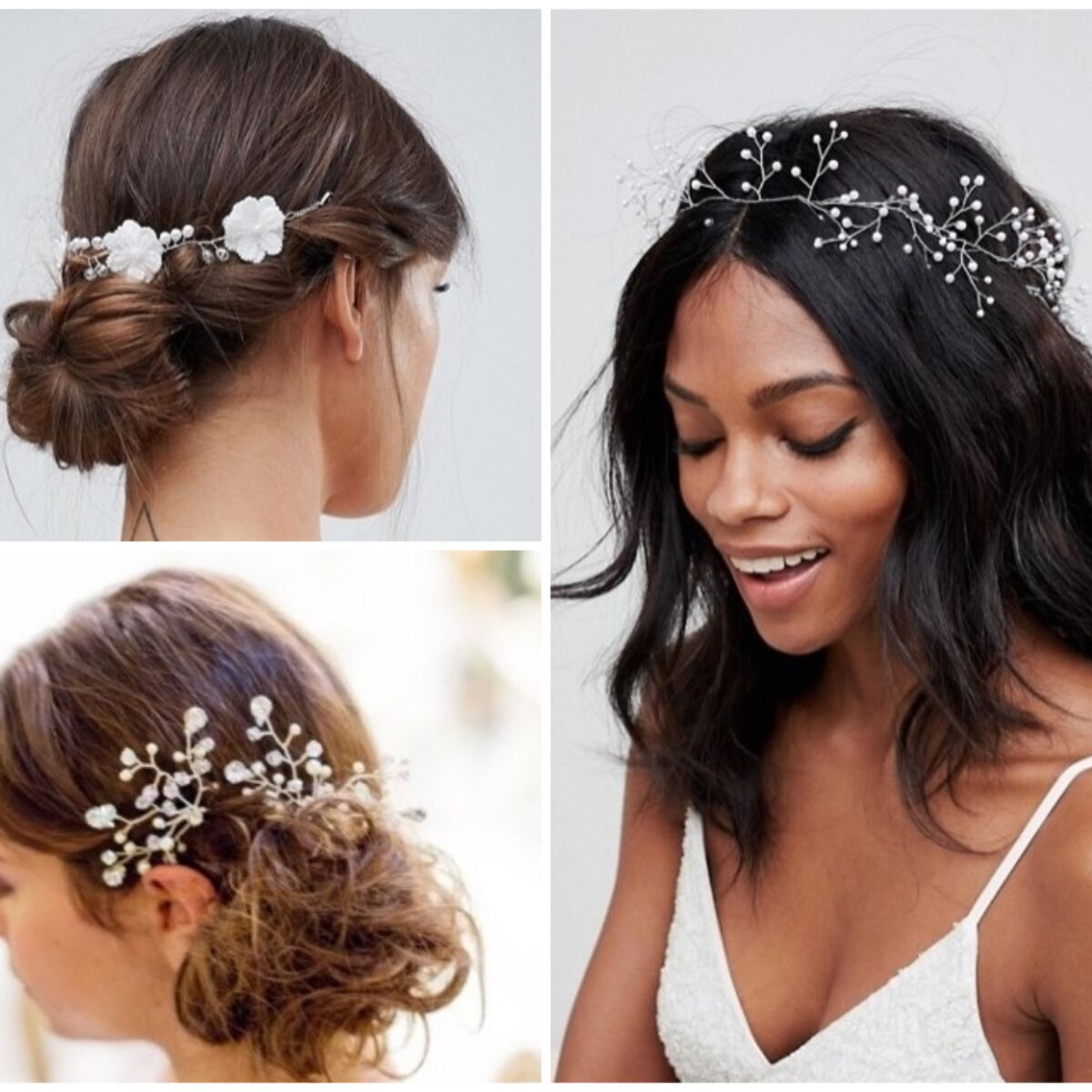 Diadèmes, barrettes, headbands… 25 accessoires pour sublimer la coiffure de  la mariée : Femme Actuelle Le MAG