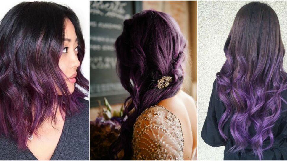 Cheveux violets, la tendance coloration qui nous séduit