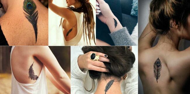 Tatouages plume, 20 idées qui nous font craquer