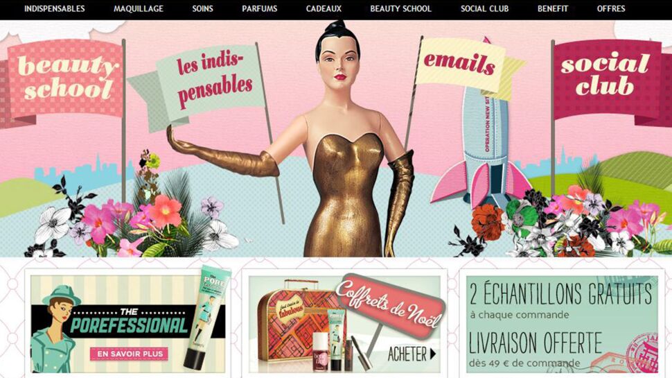 Benefit Cosmetics lance sa boutique en ligne en France
