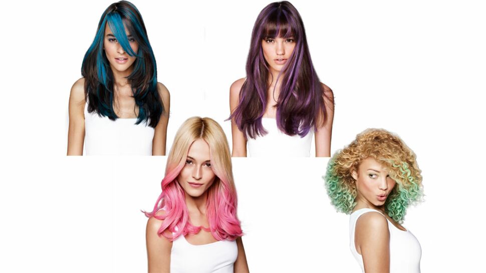 Des craies de couleur éphémères pour les cheveux, vous osez ?