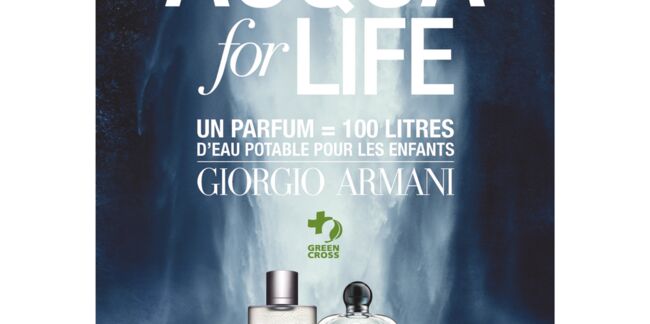 Deux éditions limitées de fragrances Giorgio Armani pour promouvoir l'accès à l'eau potable