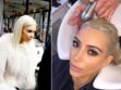Kim Kardashian en blonde platine