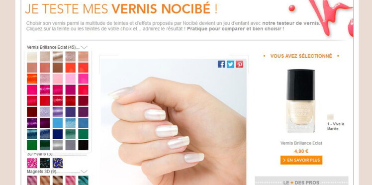 Nocibé Lance Sa Manucure Virtuelle Pour Tester Des Vernis à