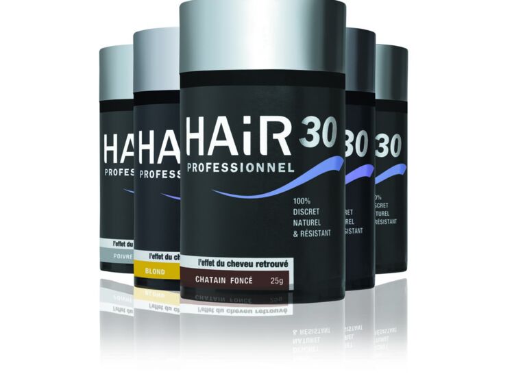 Hair30 professionnel, une poudre magique pour les cheveux clairsemés