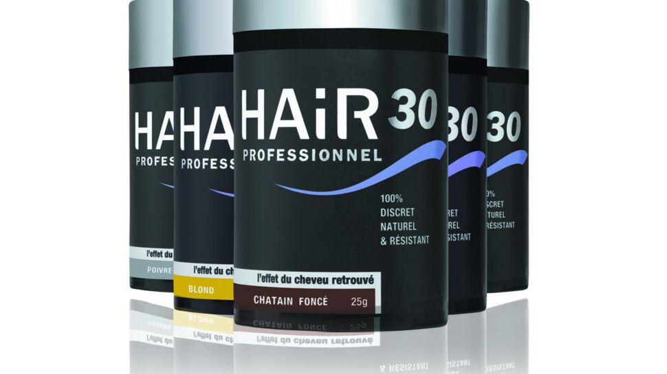 Hair30 Professionnel, une poudre magique pour les cheveux clairsemés