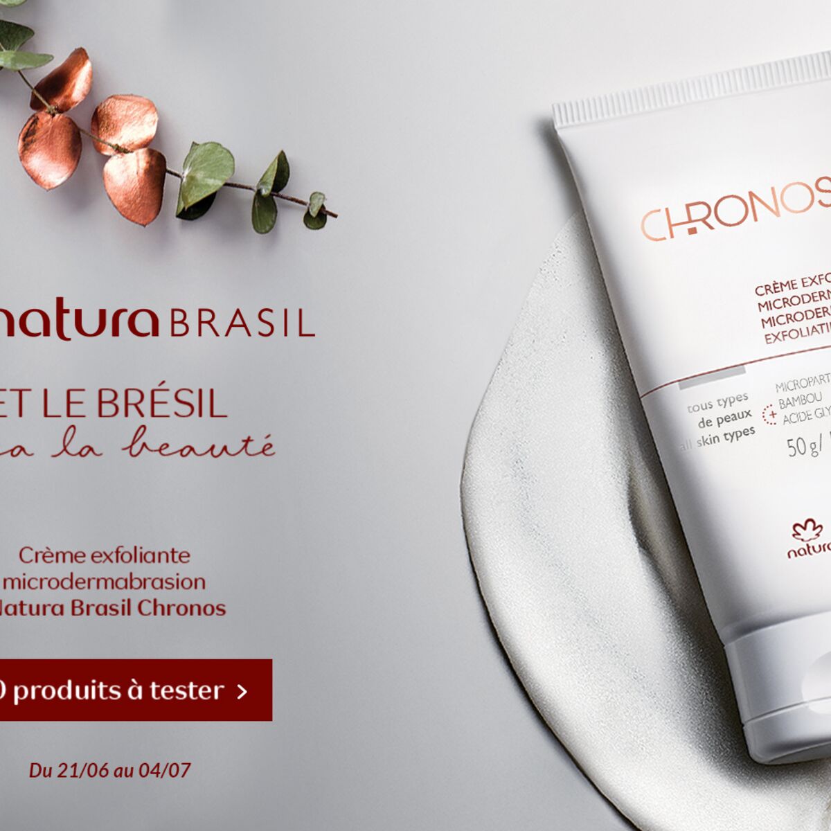 Testez la Crème Exfoliante Microdermabrasion Chronos : Femme Actuelle Le MAG