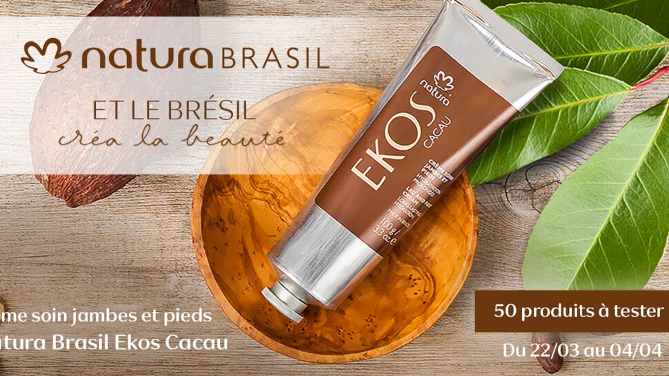 Testez la crème Soin Jambes et Pieds Ekos Cacau de Natura Brasil
