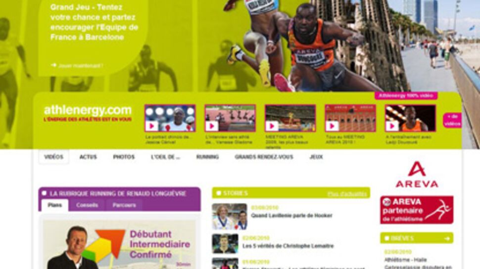L'athlétisme et le running réunis sur un site Internet