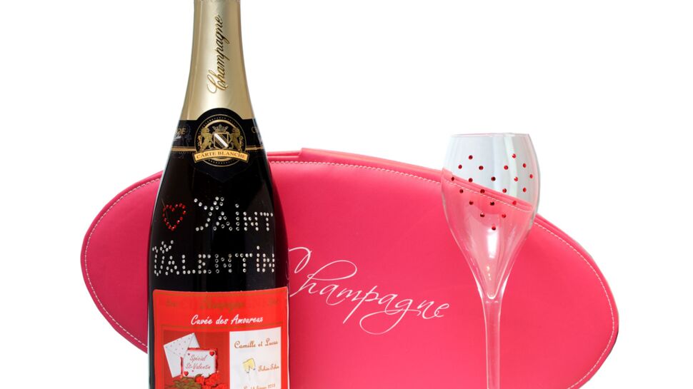 Personnalisez votre bouteille de champagne pour la Saint-Valentin