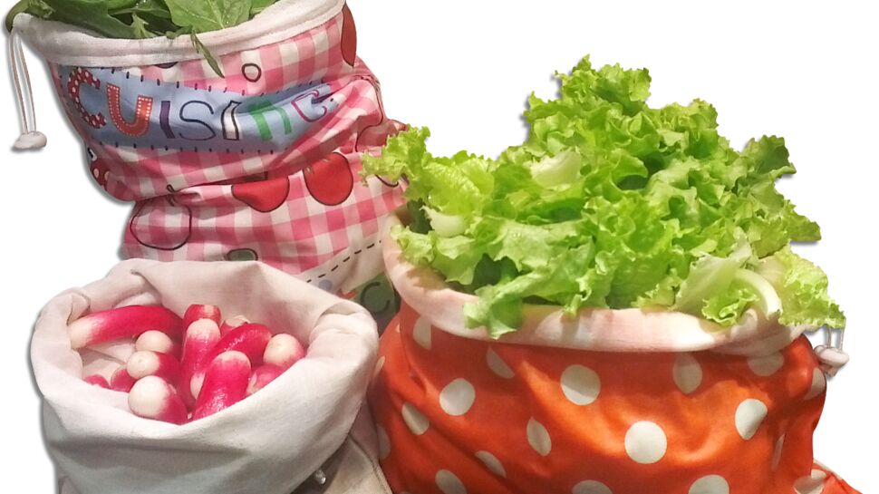 Le sac à salades prolonge la fraîcheur des légumes