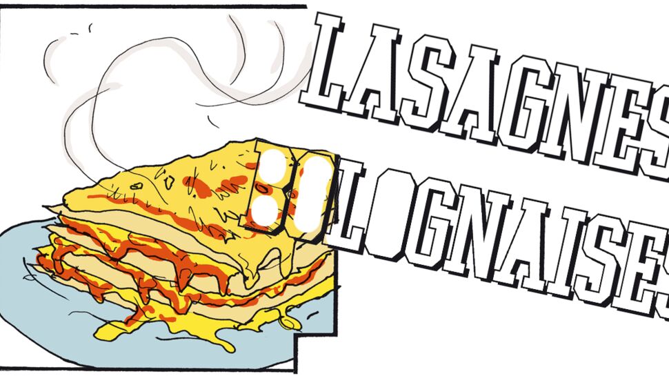 La recette des lasagnes bolognaises en BD