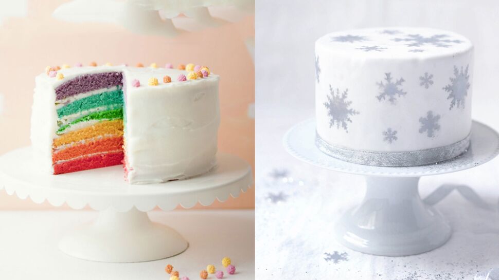 Reine des neiges, arc-en-ciel, piñata : nos recettes de gâteaux d’anniversaire à étages
