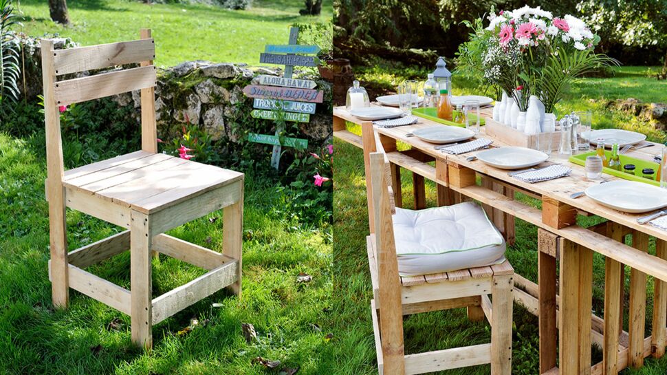 Mobilier de jardin, table de jardin, chaise de jardin