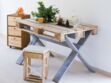 Récup : une table en palette de bois