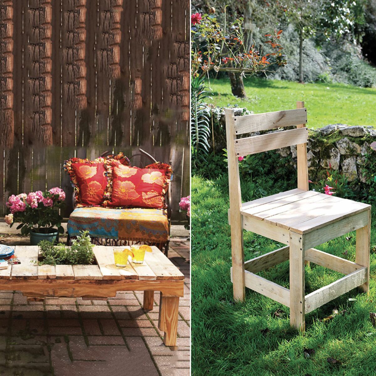 DIY : comment fabriquer une chaise de jardin en palettes ? : Femme