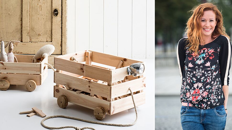 DIY : un chariot à jouets en bois par Sophie Ferjani