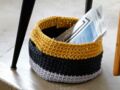 DIY Crochet : un panier à anses