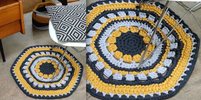 DIY Crochet : un tapis Kolam