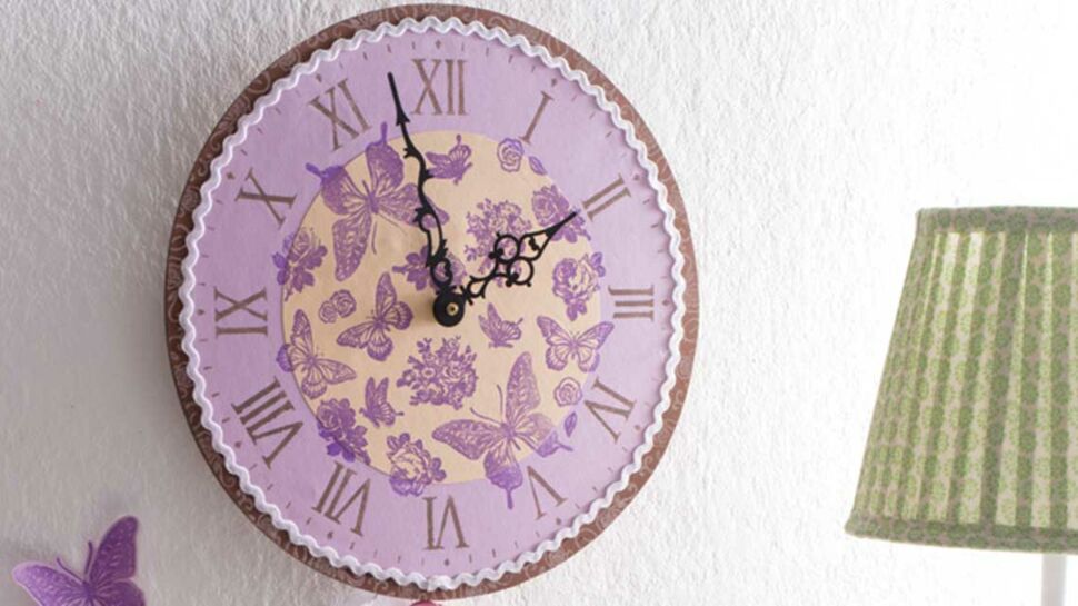 DIY : une horloge champêtre et colorée
