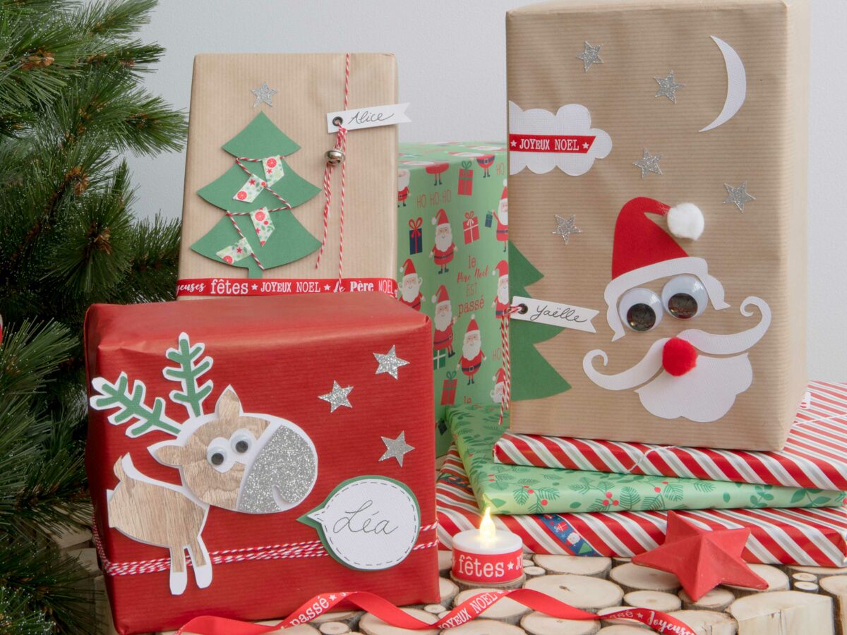 Joyeux Noël boîte-cadeau enveloppe cadeau de Noël lot boîtes de