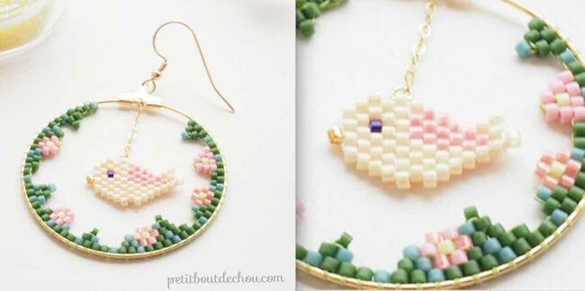 DIY perles Peyote : le tissage Brick Stitch