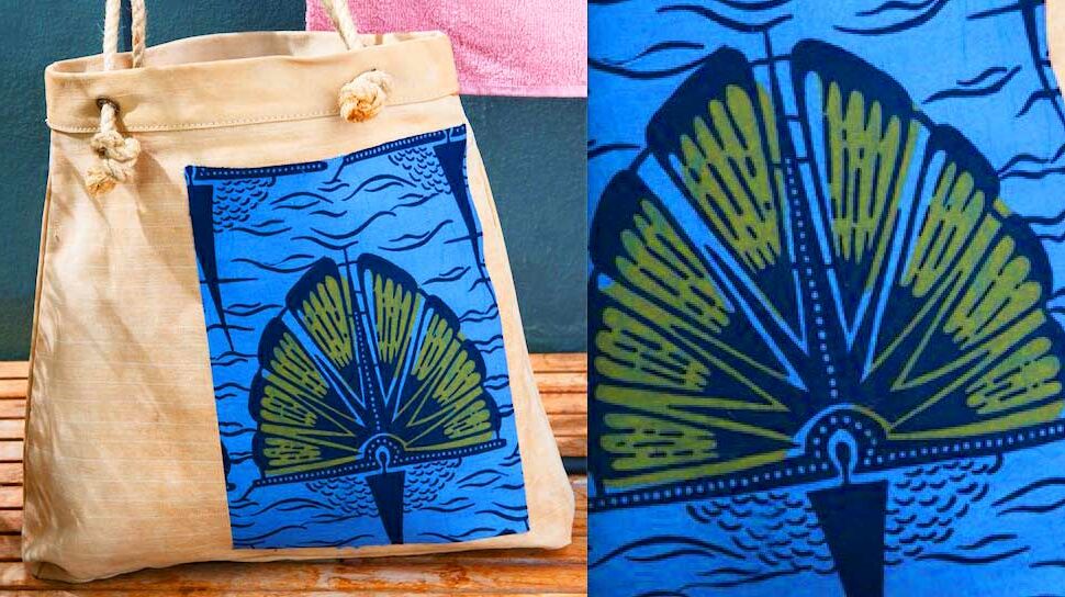 DIY teinture facile : un sac de plage en wax