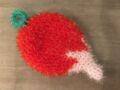 Eponge Tawashi au crochet : un radis